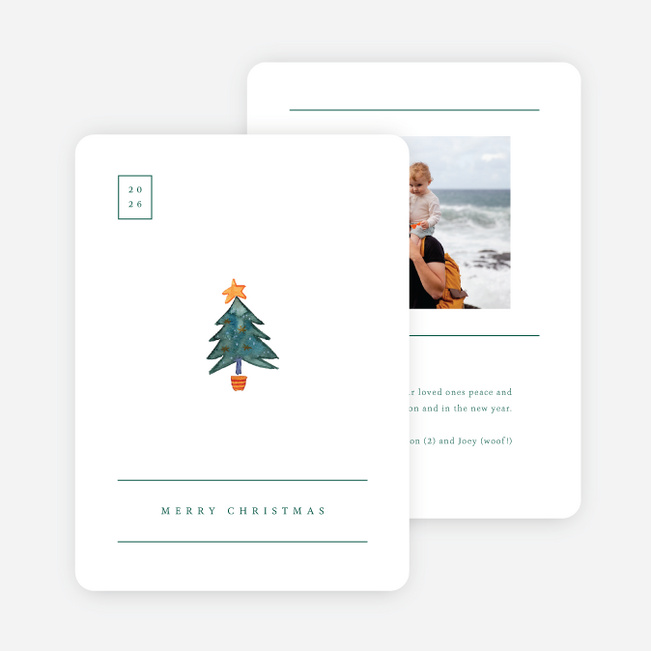 Merry Little Things Christmas Cards - Green