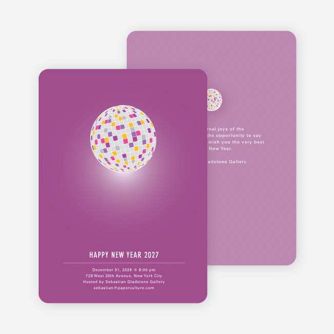 New Year’s Party Invitation - Amethyst