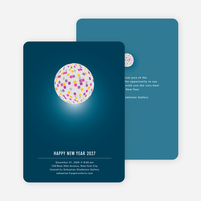 New Year’s Party Invitation - Midnight Blue