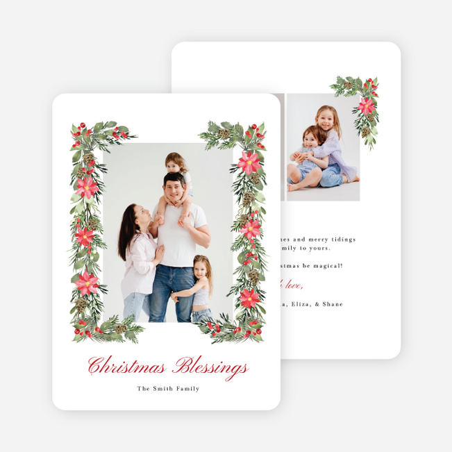 Petals & Pine Christmas Cards - Multi