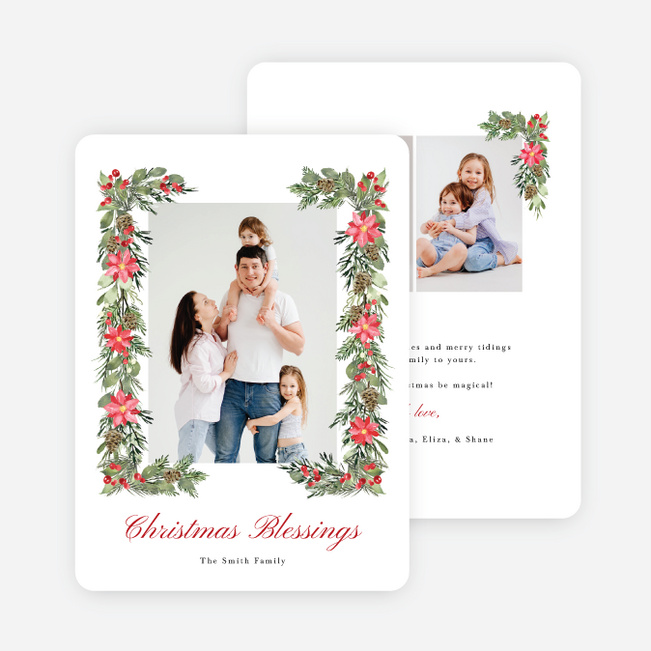 Petals & Pine Christmas Cards - Multi