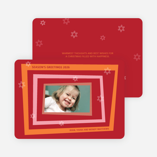 Retro Holiday Photo Cards - Carrot