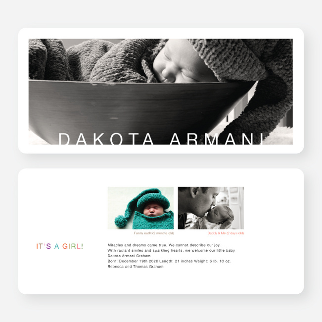 Gallery Photo Birth Announcements - Multi