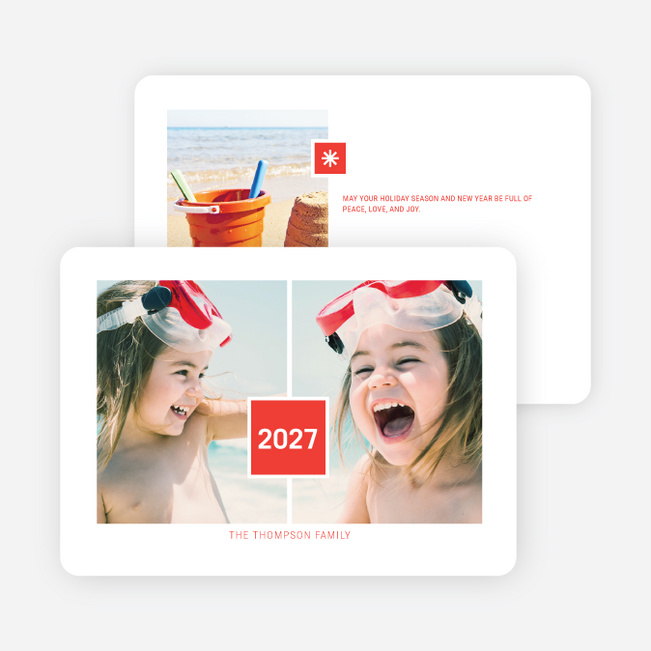 Double Joy New Year Cards - Red