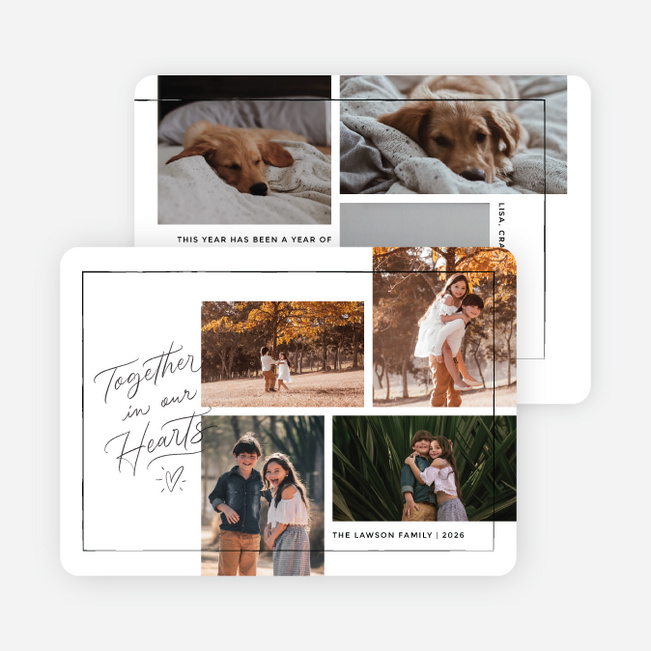 In Our Hearts Holiday Cards and Invitations - White