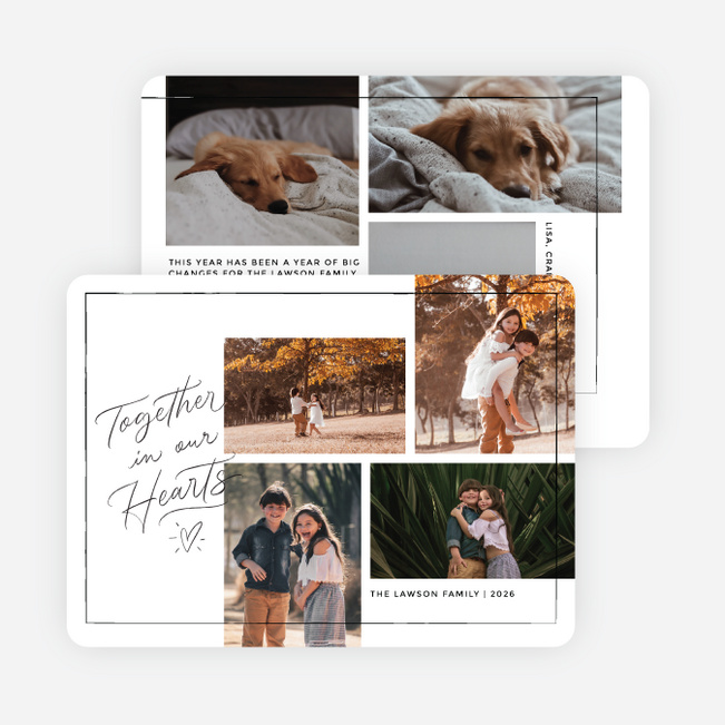 In Our Hearts Holiday Cards and Invitations - White