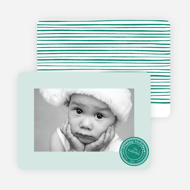 Putting a Stamp on the Holidays Cards - Green