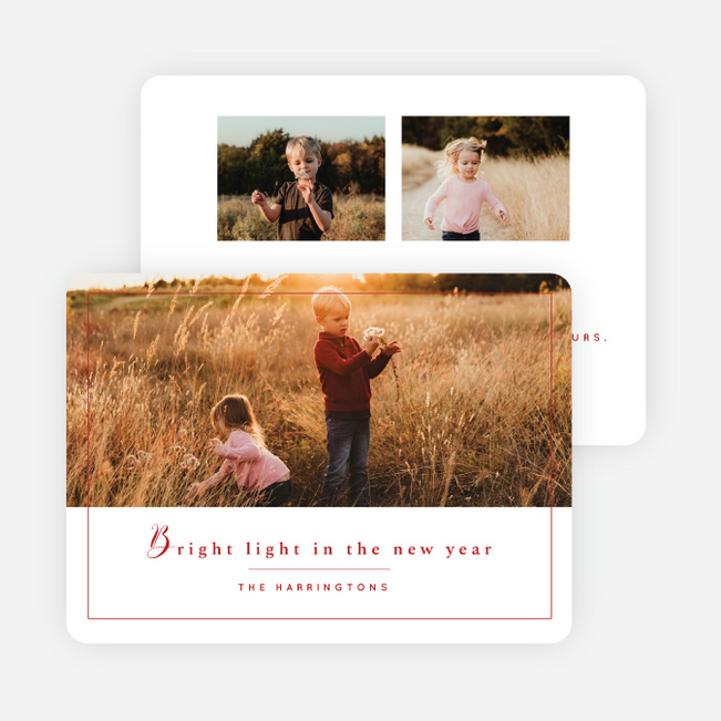 A Wonderful Life Holiday Cards and Invitations - Red
