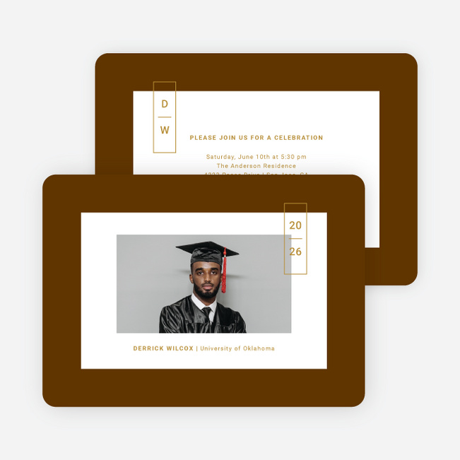 Center of Attention Graduation Announcements & Graduation Invitations - Yellow