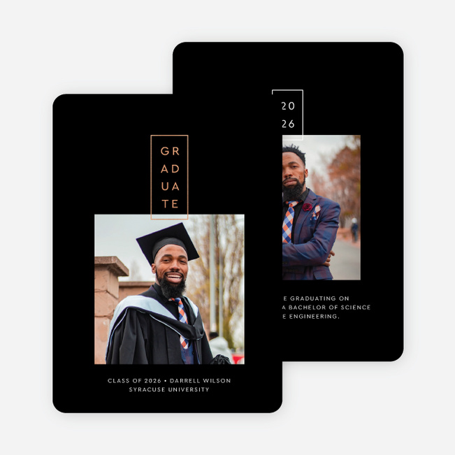 Foil High Achievement Graduation Announcements & Graduation Invitations - Pink