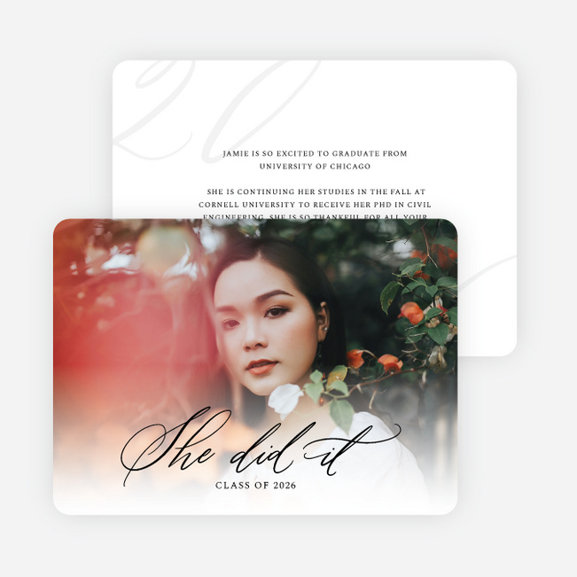 Diploma Daze Graduation Announcements & Invitations - White