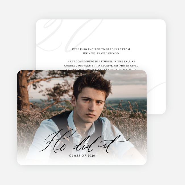 Diploma Daze Graduation Announcements & Invitations - White