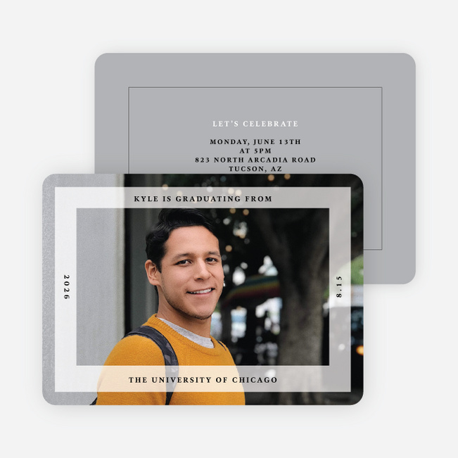 Framing the Future Graduation Announcements & Invitations - Gray