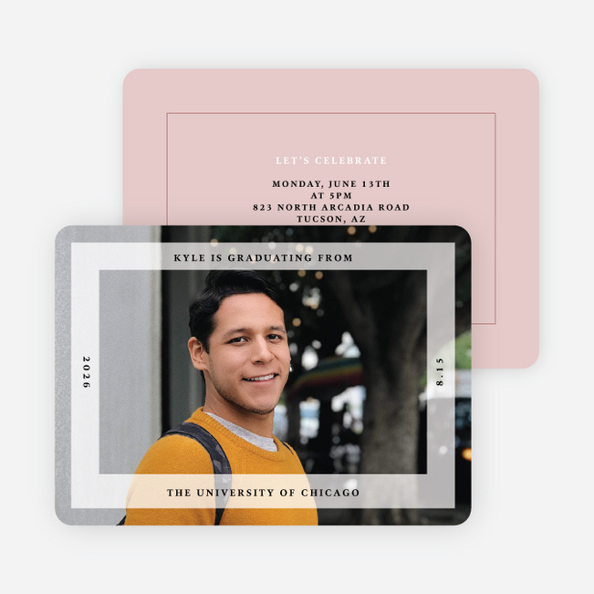 Framing the Future Graduation Announcements & Invitations - Red