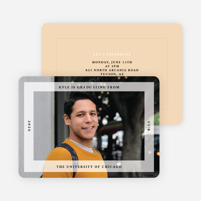 Framing the Future Graduation Announcements & Invitations - Yellow