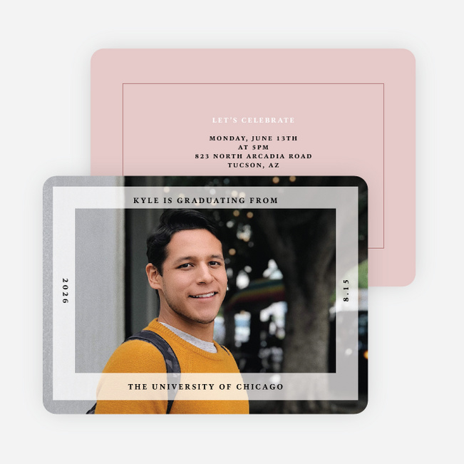 Framing the Future Graduation Announcements & Invitations - Red