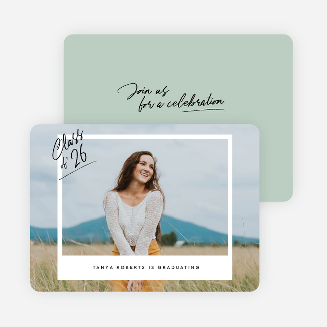 Picture Perfect Future Graduation Announcements & Invitations - Green