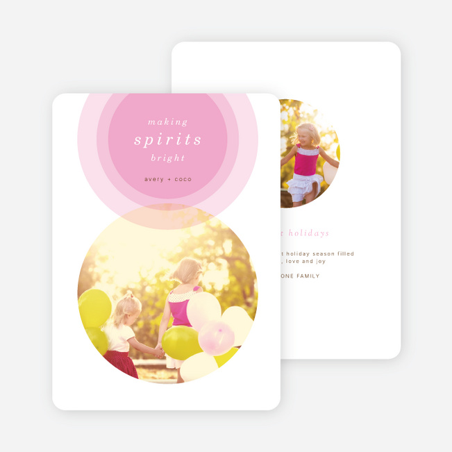 Illumination Holiday Cards - Pink