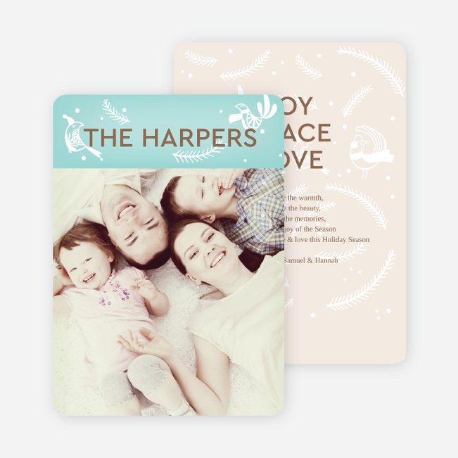 Snowbird Holiday Cards - Brown
