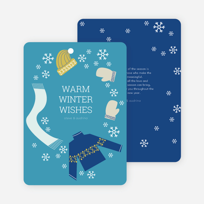 Frozen Christmas Cards - Blue
