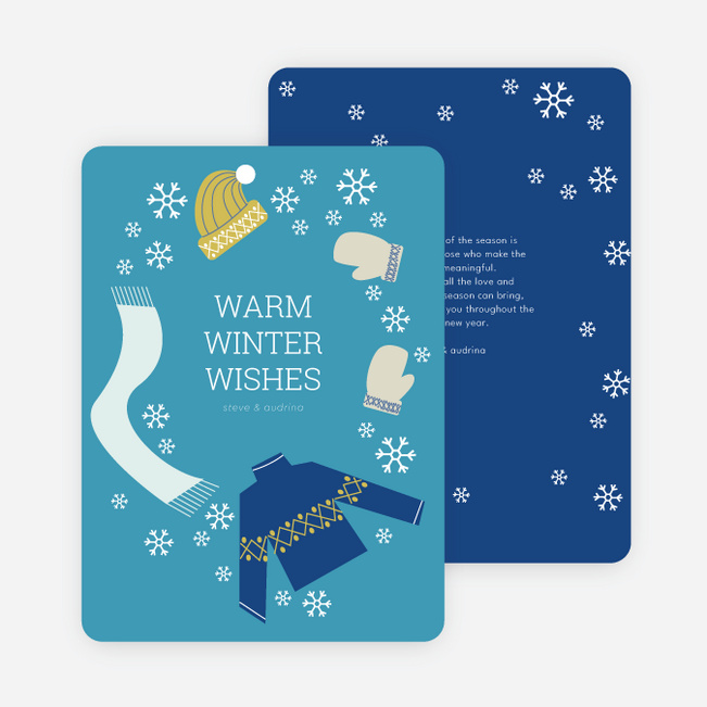 Frozen Christmas Cards - Blue
