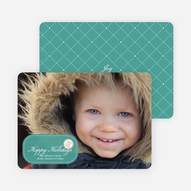 Sealed with a Photo Holiday Cards - Teal