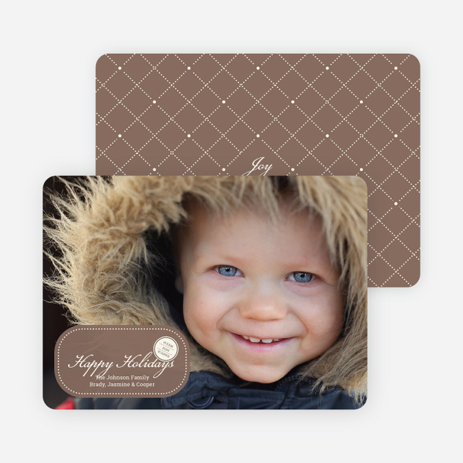 Sealed with a Photo Holiday Cards - Cocoa