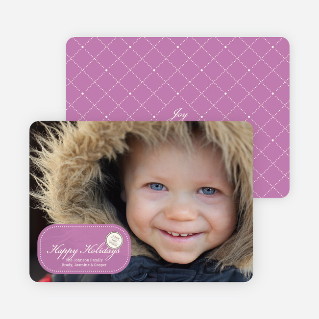 Sealed with a Photo Holiday Cards - Amethyst