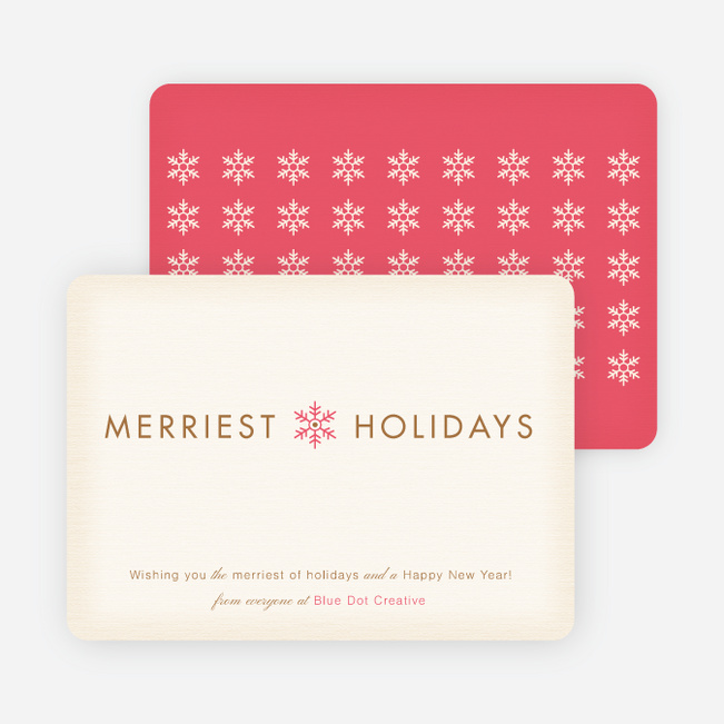 Merriest Holidays - Pink