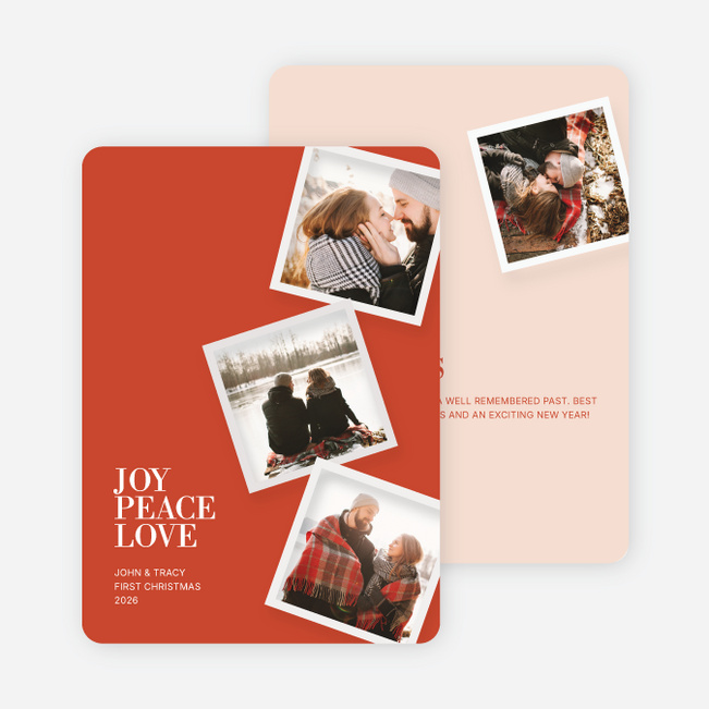 It’s Raining Photos Holiday Cards - Red