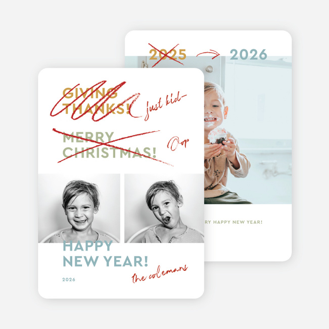 Scratch Off Wishes New Year Cards and Invitations - Multi
