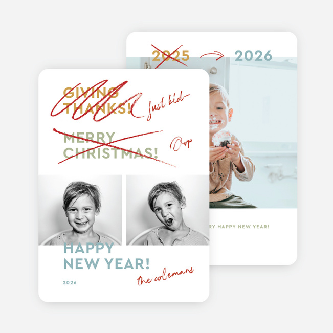 Scratch Off Wishes New Year Cards and Invitations - Multi
