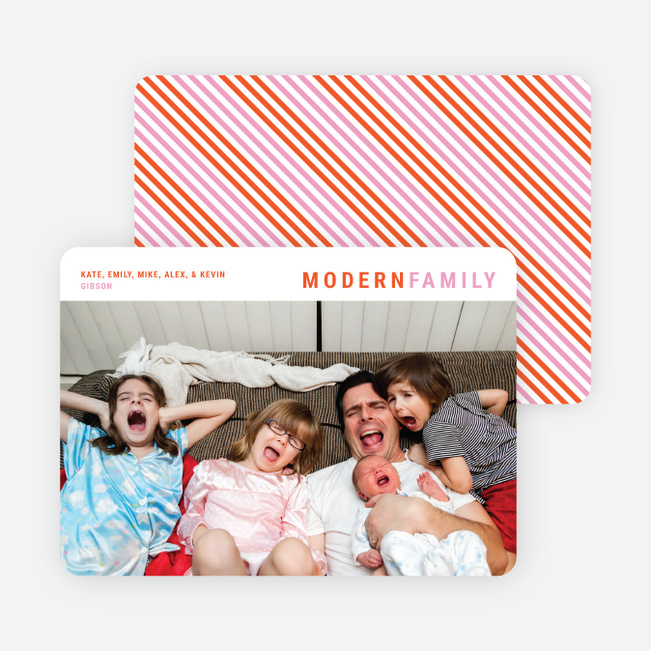 Holiday Diagonal Stripes - Orange