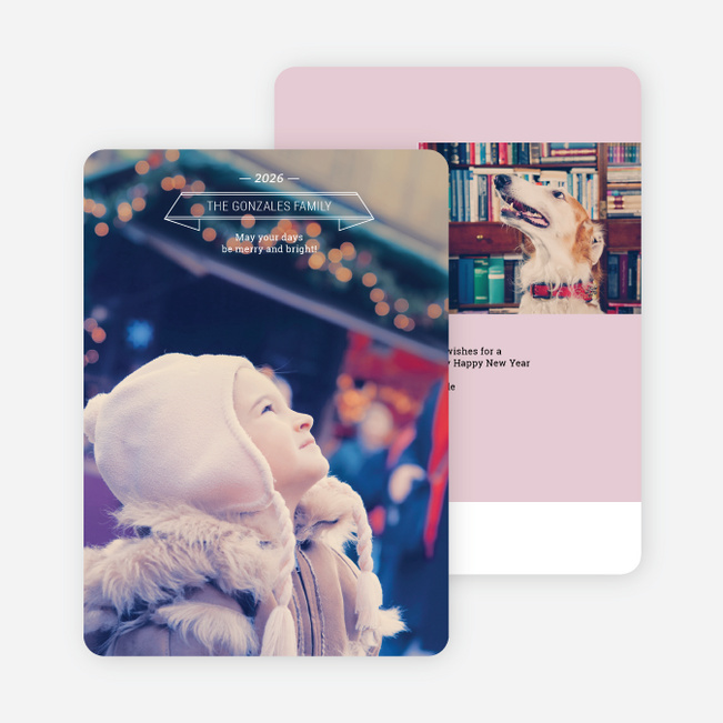 Simple Holiday Cards - Red