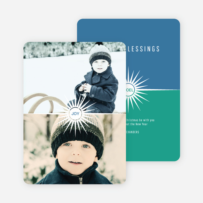 Burst of the Holidays Cards - Green