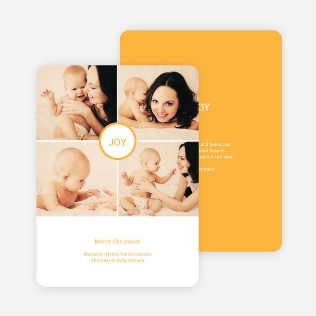 Christmas Cards that Spread the Joy - Yellow