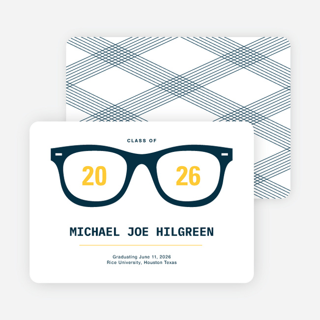 The Future is Bright Graduation Announcements - Yellow