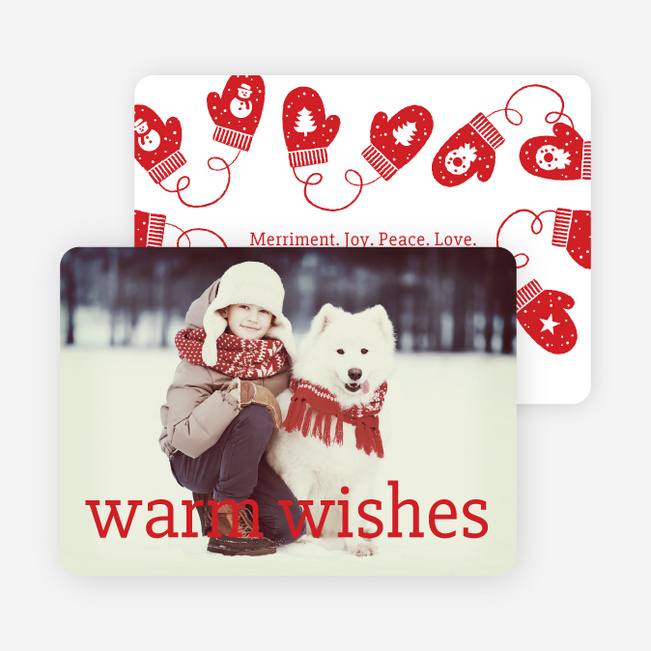 Mittens and Warm Wishes - Red