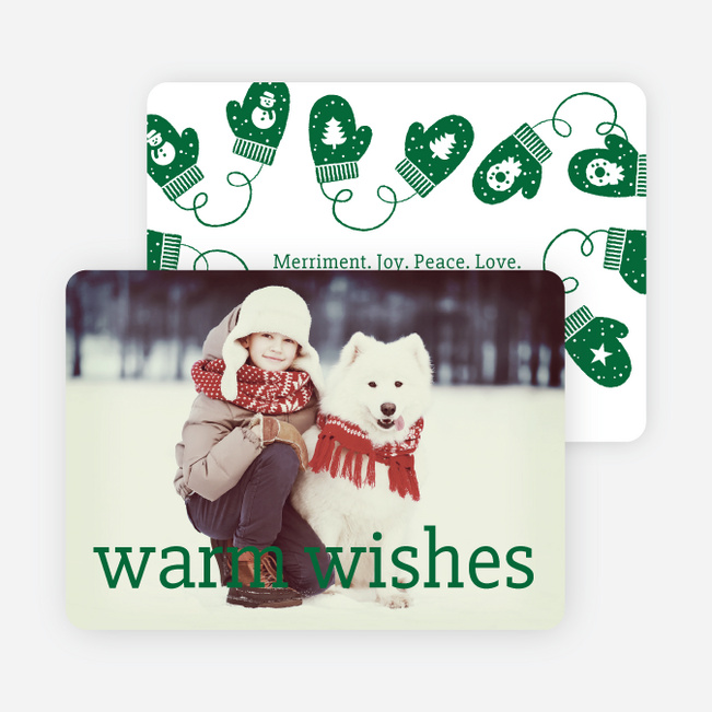 Mittens and Warm Wishes - Green
