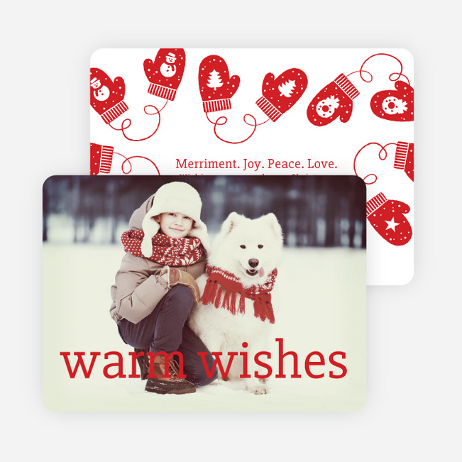 Mittens and Warm Wishes - Red