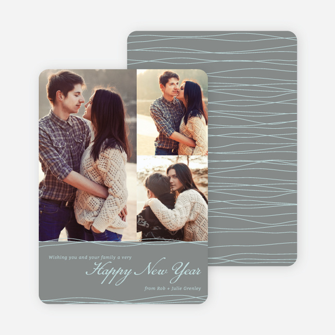Very Happiest New Year Cards - Green