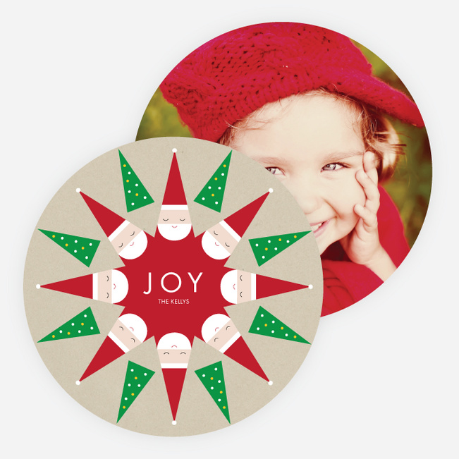 Santa’s Everywhere Christmas Cards - Red