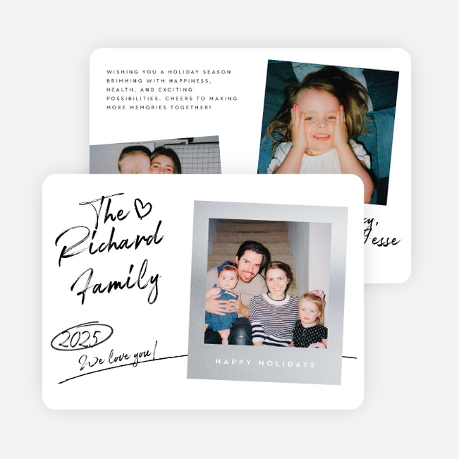 Picture This Holiday Cards and Invitations - Gray