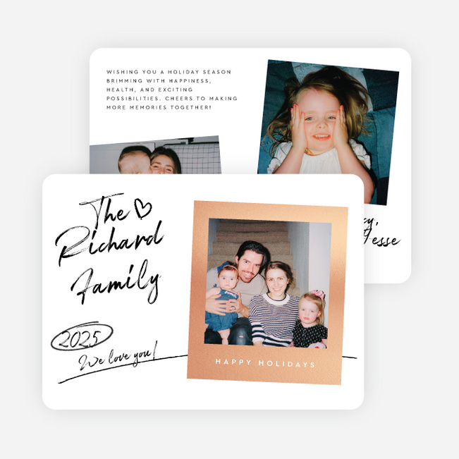 Picture This Holiday Cards and Invitations - Pink