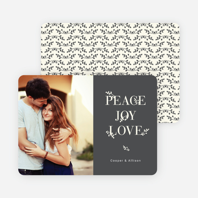 Capturing the Holiday Spirit: Peace, Joy and Love - Gray