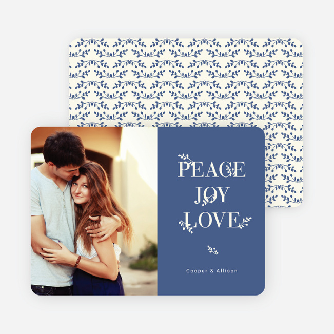 Capturing the Holiday Spirit: Peace, Joy and Love - Blue