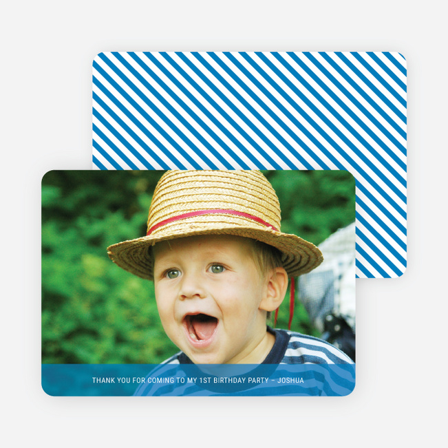 Photo Thank You Cards - Cadet Blue