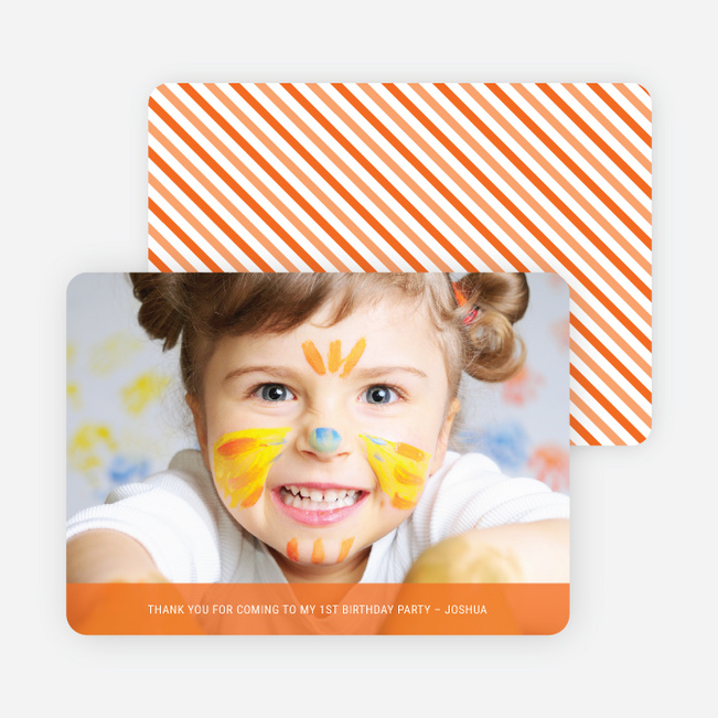 Photo Thank You Cards - Persimmon