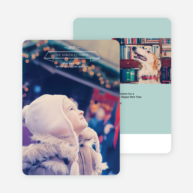 A Simple New Year’s Card - Green