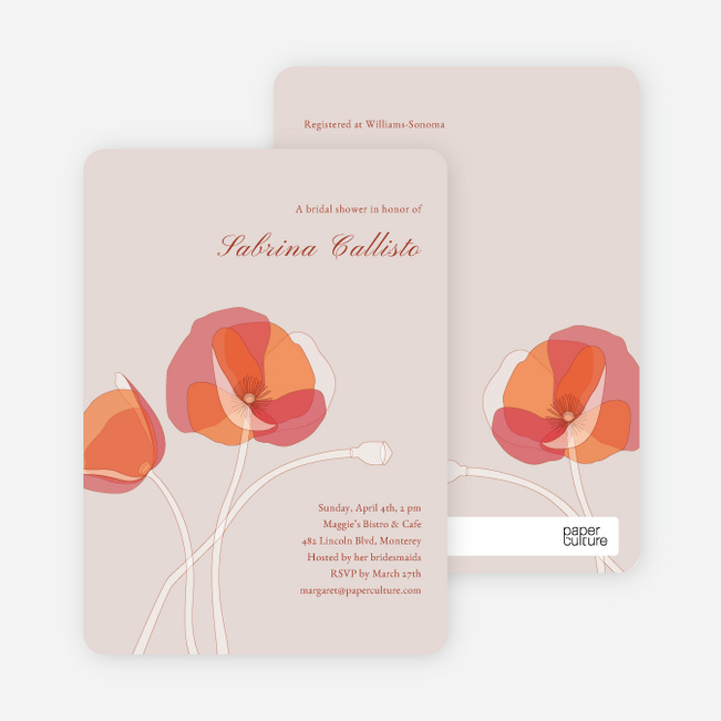 Elegant Flowers - Pink Peach